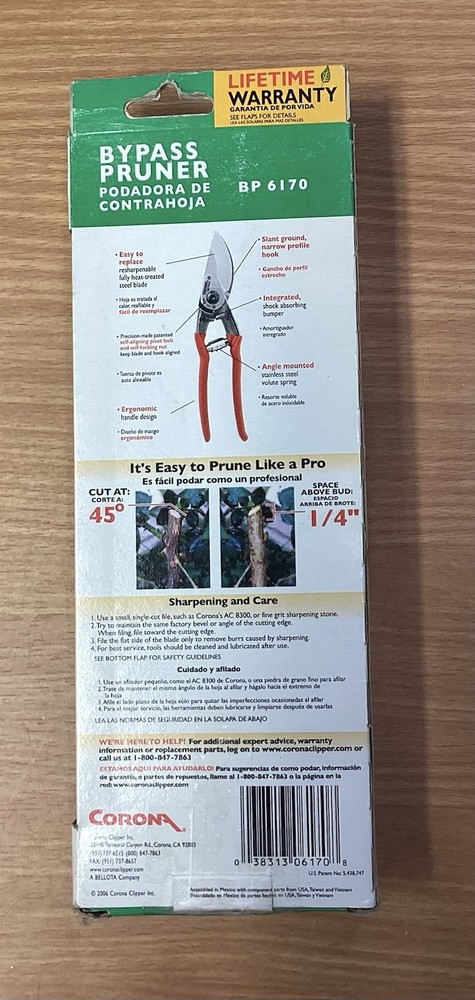 New Corona BP 6170 Bypass Pruner