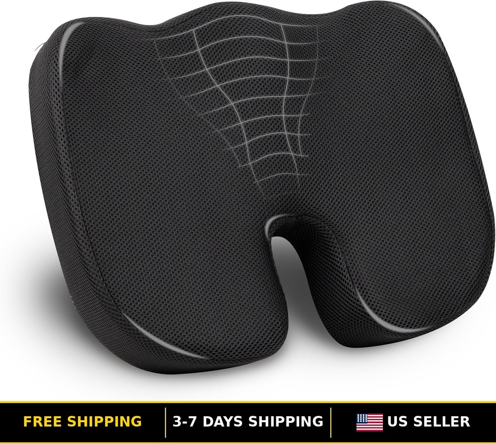 Ergonomic Memory Foam Cushion for Sciatica Relief – Air-Cloud Technology