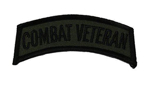 COMBAT VETERAN TAB OD OLIVE DRAB TOP ROCKER PATCH