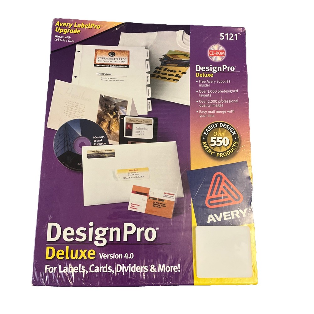 Avery Software Design Pro 2000 CD-ROM Very good cond CD ROM