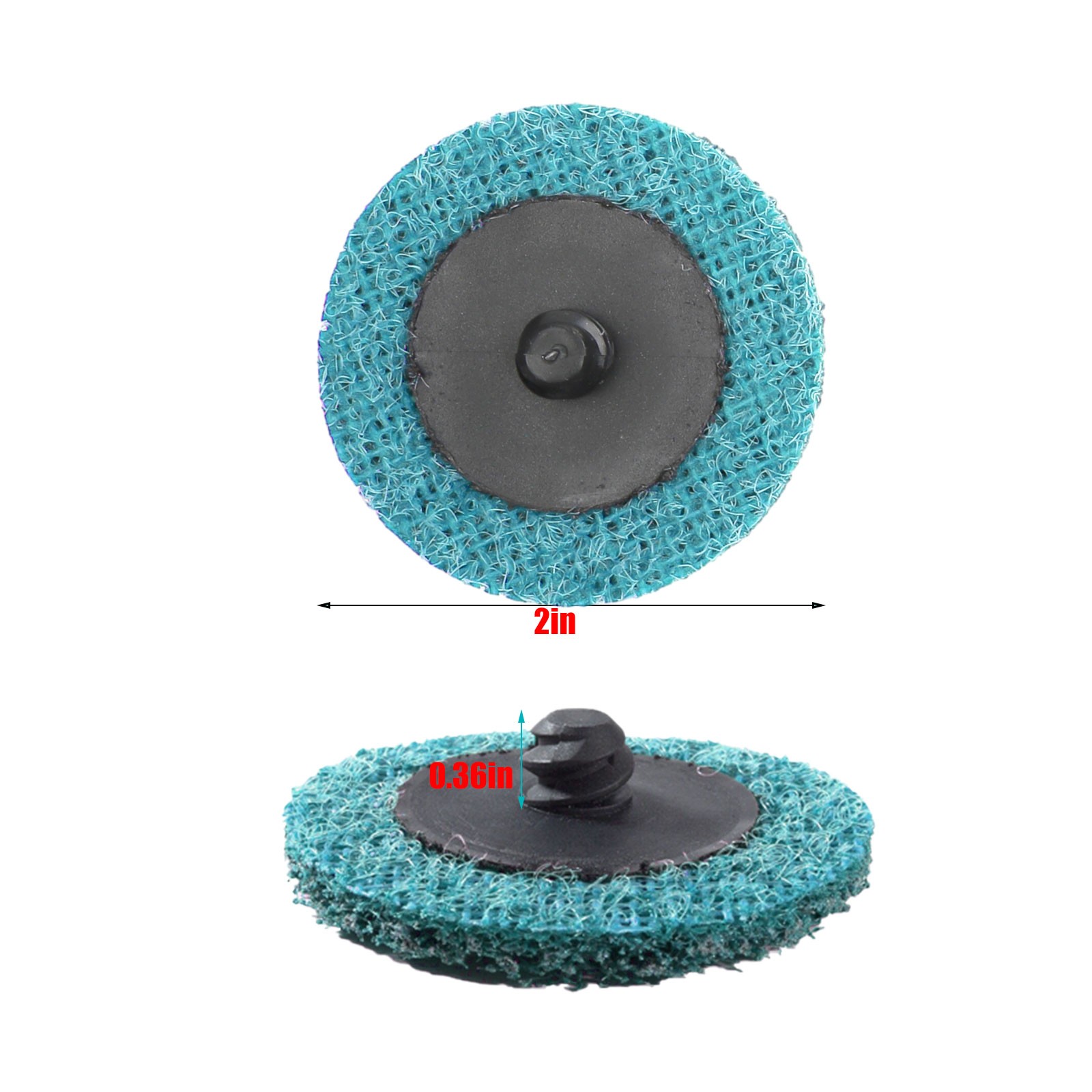 50PCS 2 inch Fine Surface Conditioning Discs Roll Lock Die Grinder Sanding Pads