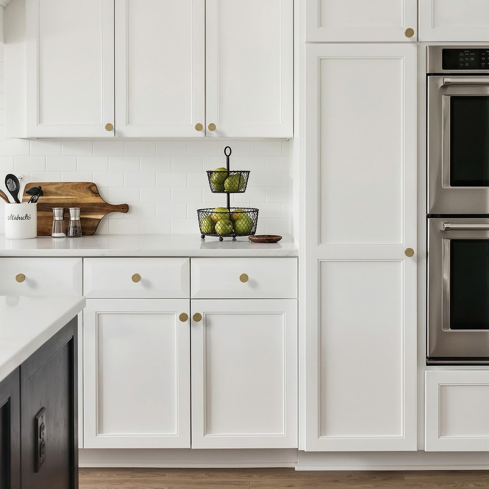 30 Pack Cabinet Knobs Champagne Bronze Drawer Knobs Solid Dresser Knobs for D...