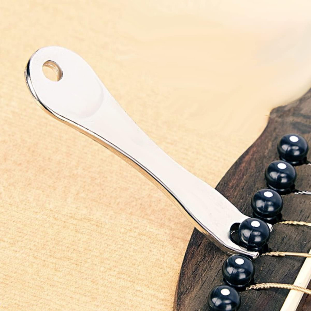 12 Pcs Guitar Bridge Pins Set with Puller, Saddle Nut & Pegs Replacement