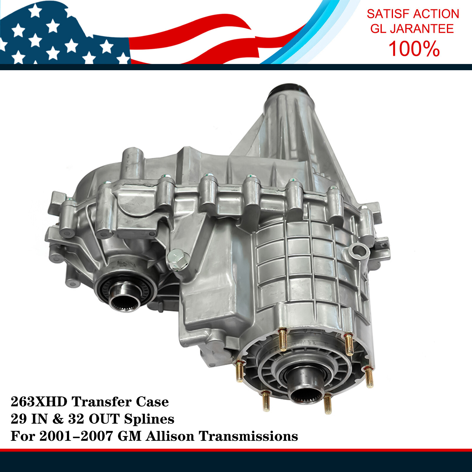 263XHD New Transfer Case Unit For 2001-2007 6.6/8.1L Chevy/GMC 2500HD 3500HD
