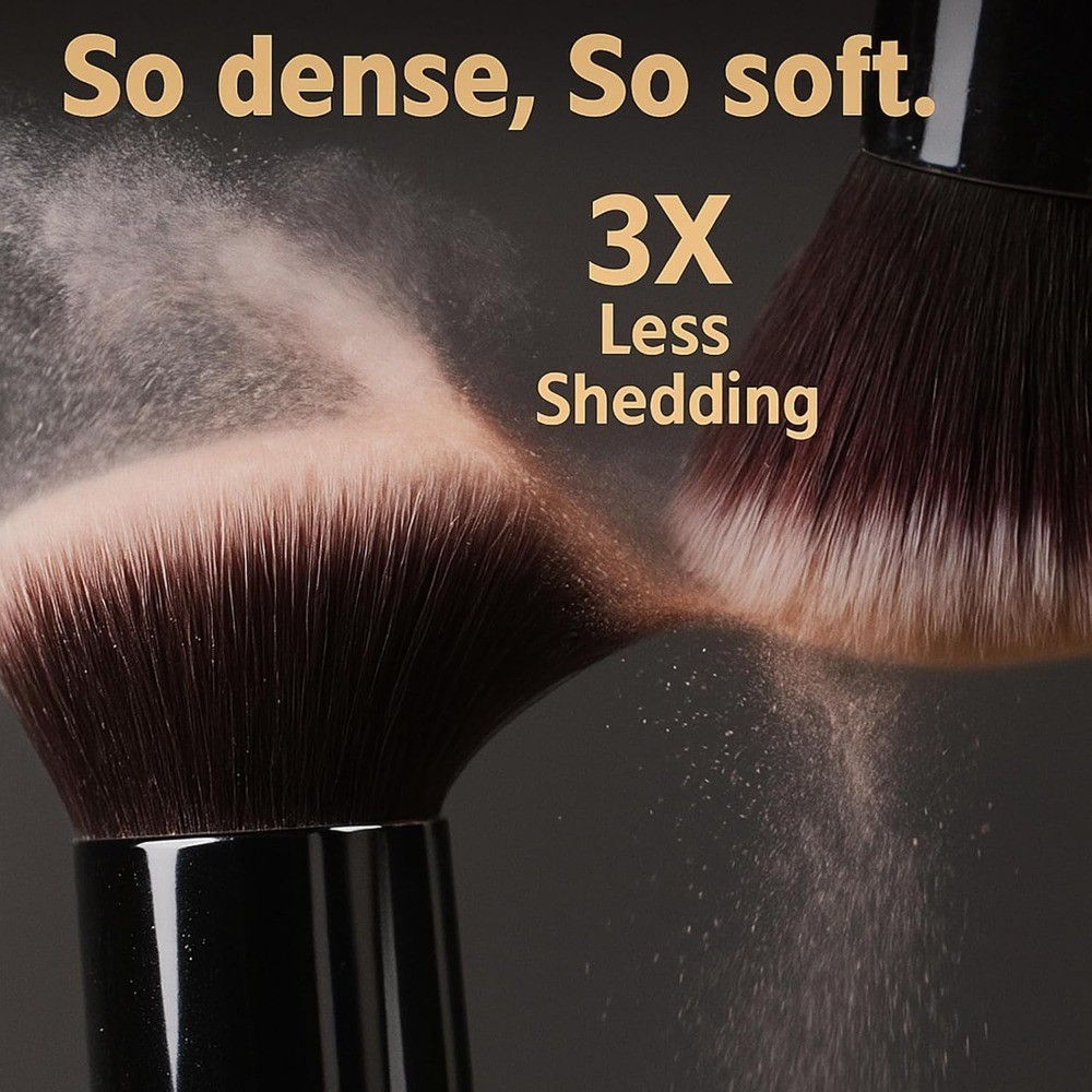Makeup Brushes Set with 2 Blender Sponge Professional Foundation Eyeshadow
