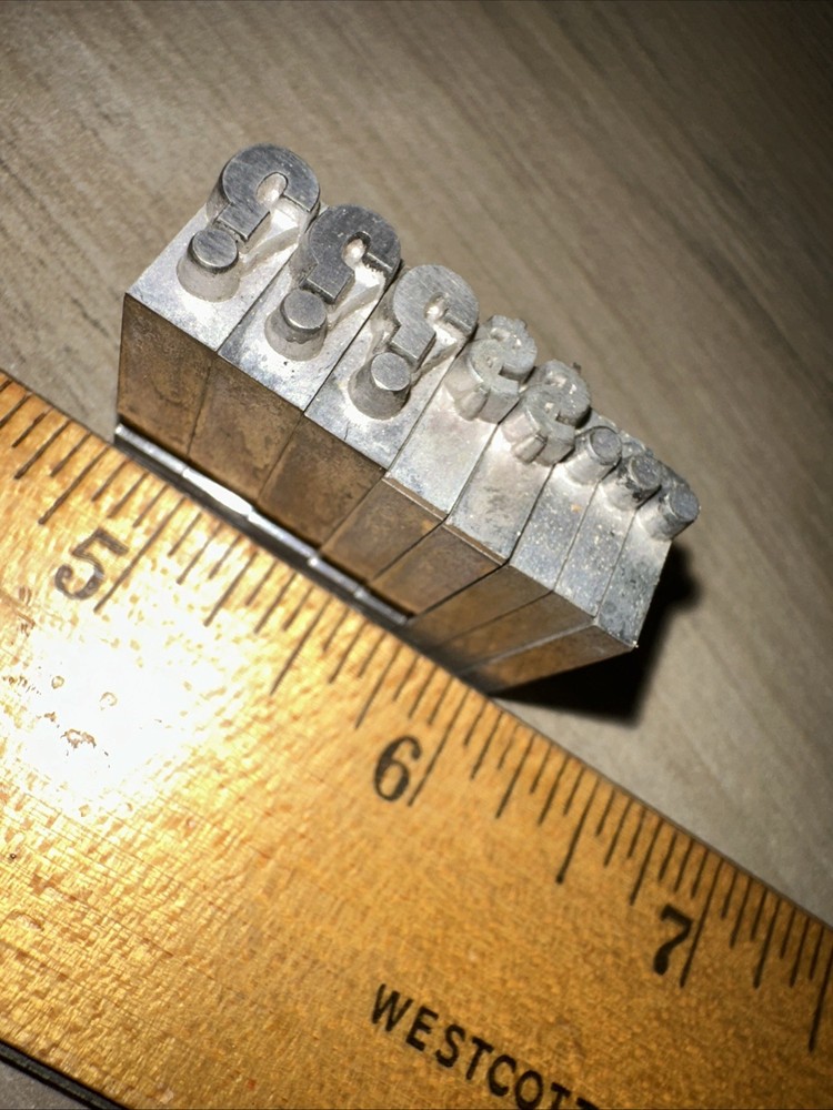 Printing Blocks “ Punctuation Marks, $$ Sign “￼ Lead Blocks