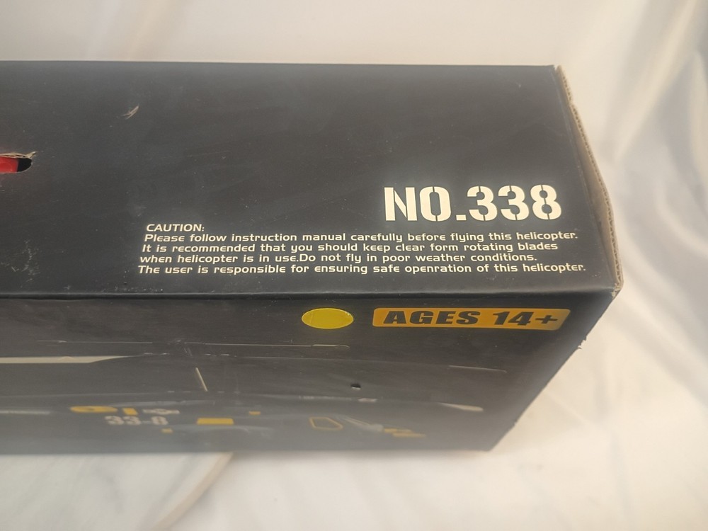 JD Skywolf RC 3 Ch Helicopter, Used, UNTested