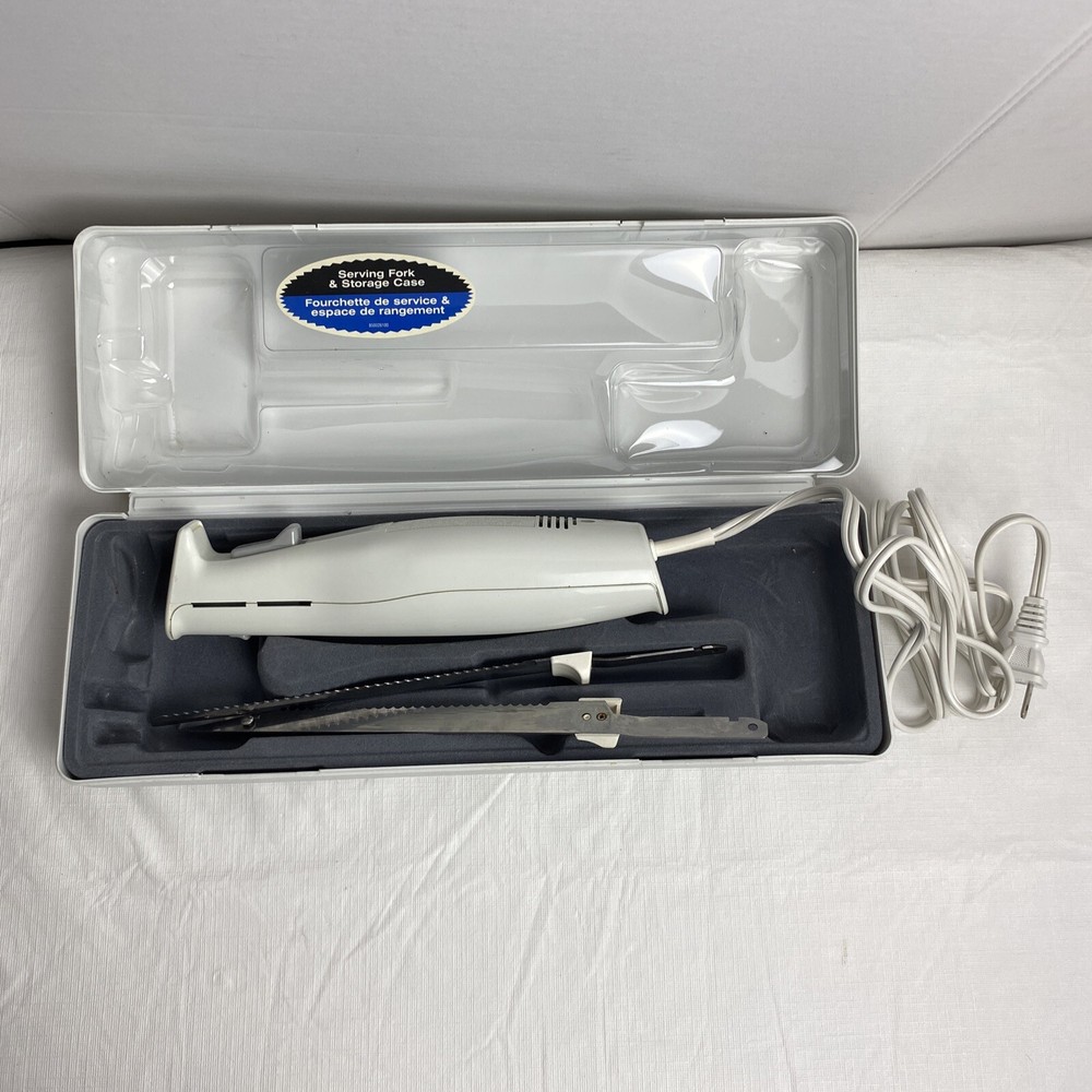 Hamilton Beach Electric Carving Knife Missing Fork, With Storage Case Working