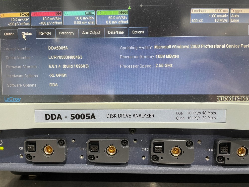 LeCroy DDA-5005A Disk Drive Analyzer Opt DDA, GPIB1 Memory Option XL