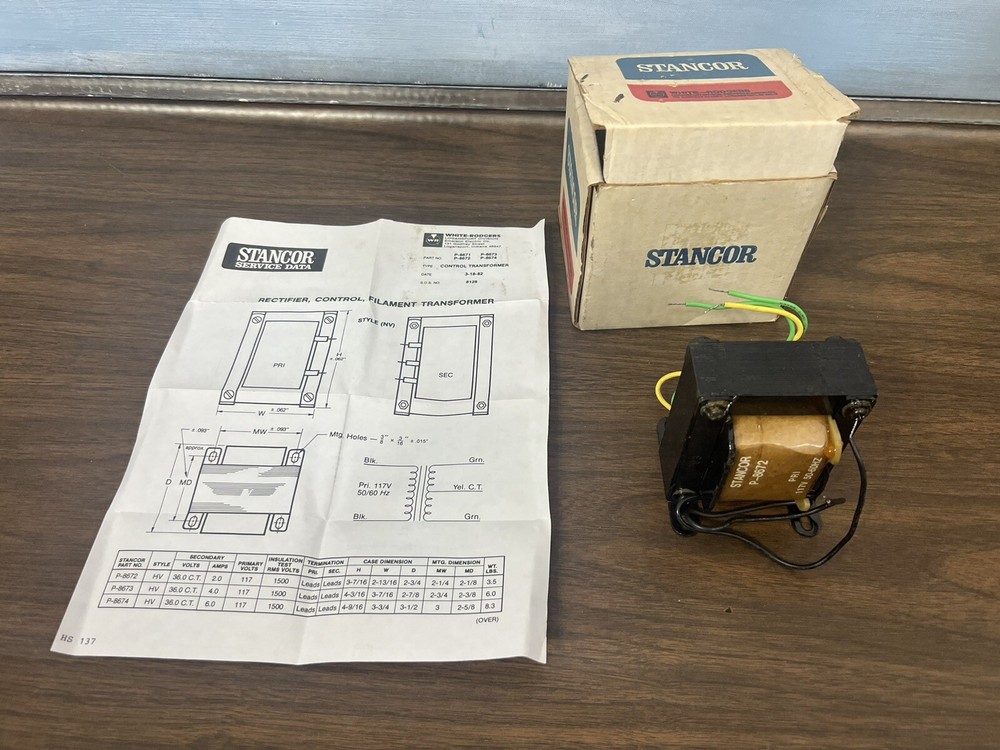 STANCOR P-8672 -TRANSFORMER  PN# P-8672 New