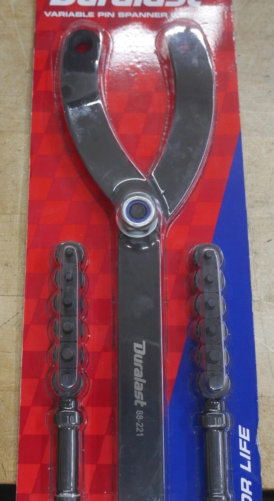 Duralast Variable Pin Spanner Wrench 88-221 1/2 new sealed