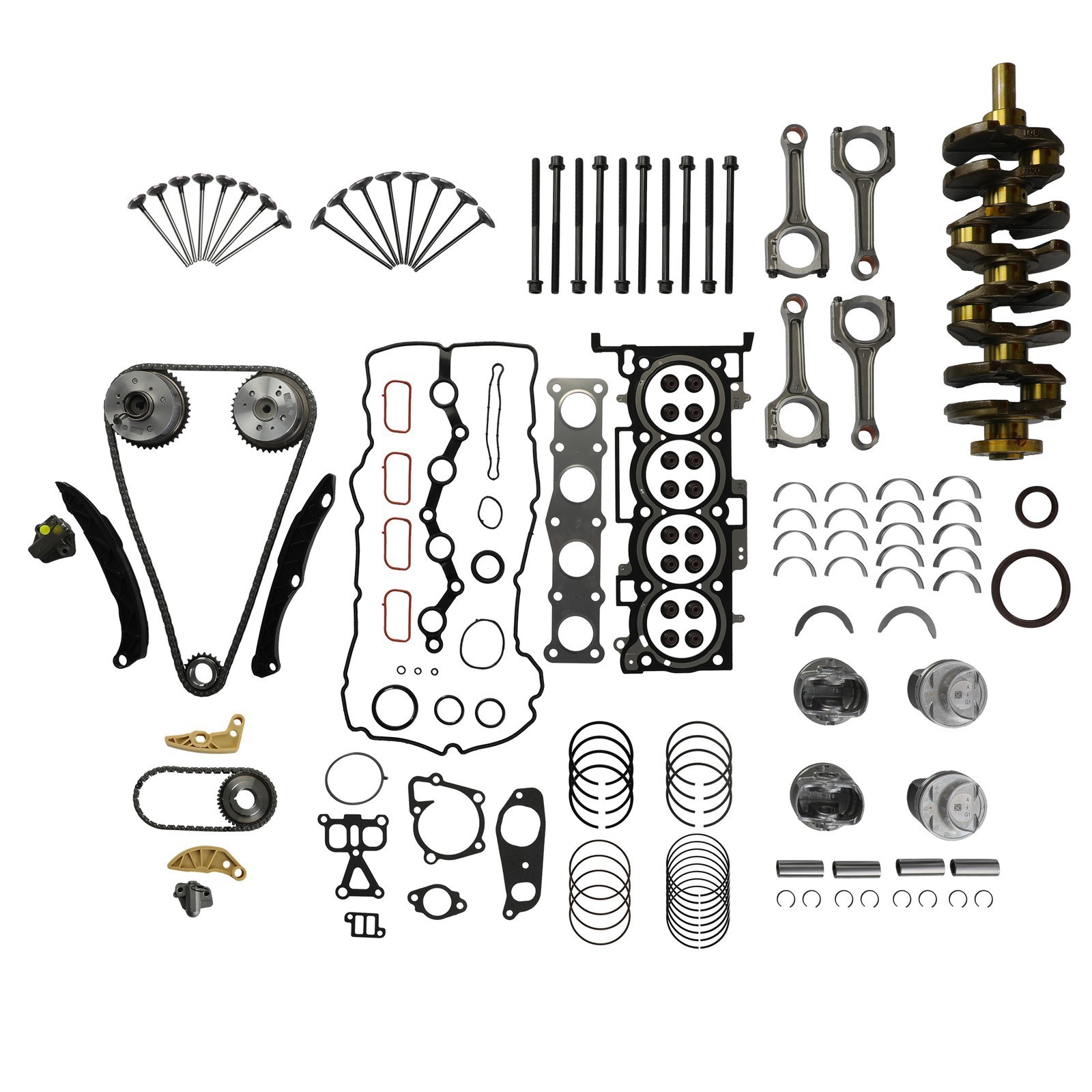 Engine Overhaul Rebuild Kit - Crank ConRod Piston For 09-23 Hyundai Kia G4KH 2.0