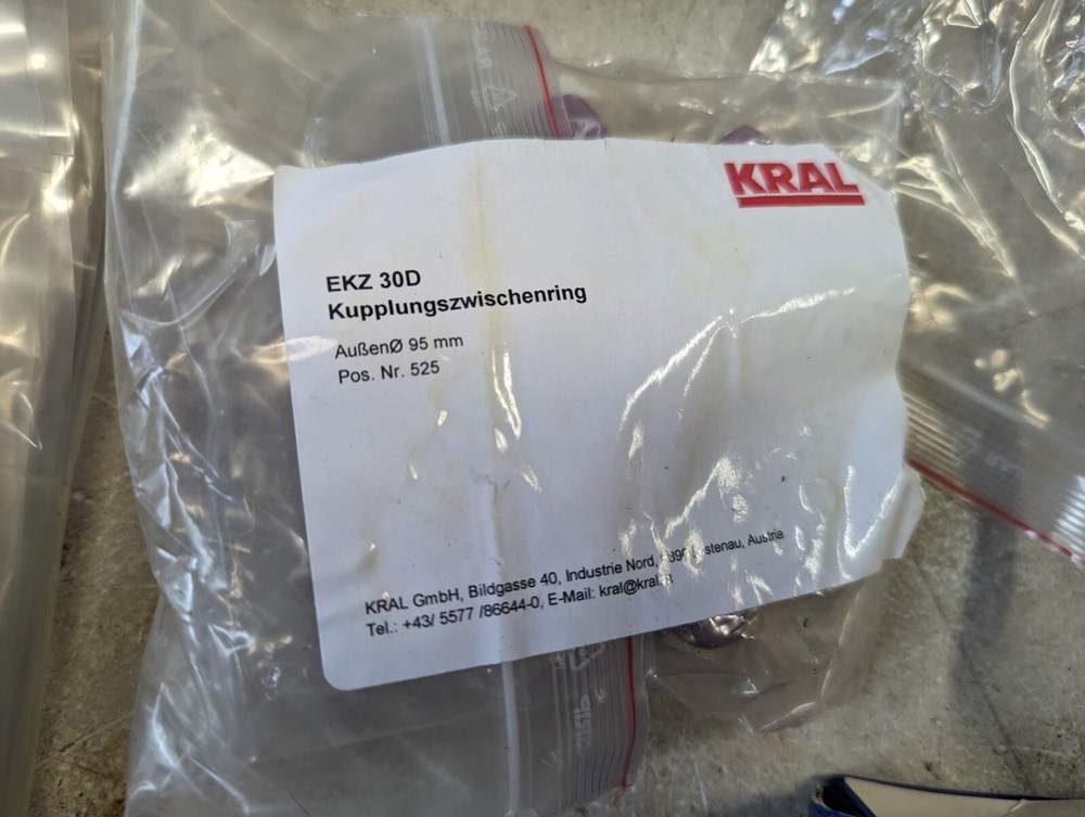 New EKZ 30D Kral Coupling intermediate ring outer Ø95mm (G35ACW)