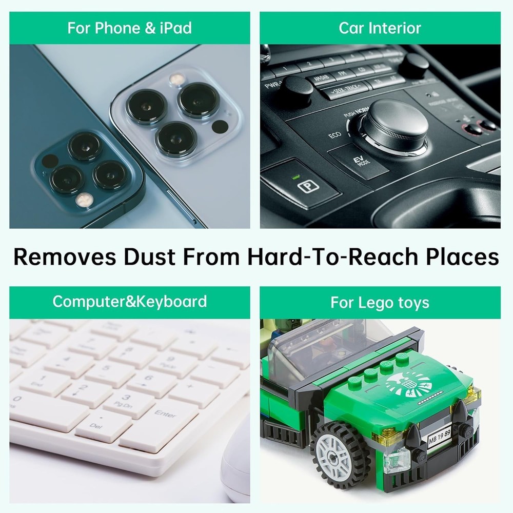 High-Pressure Air Duster 3-Pack - Perfect for Dusting Electronics & More