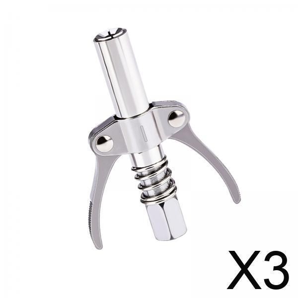 3x Stainless Steel Quick Release Grease Coupler - Enhanced Attachment for