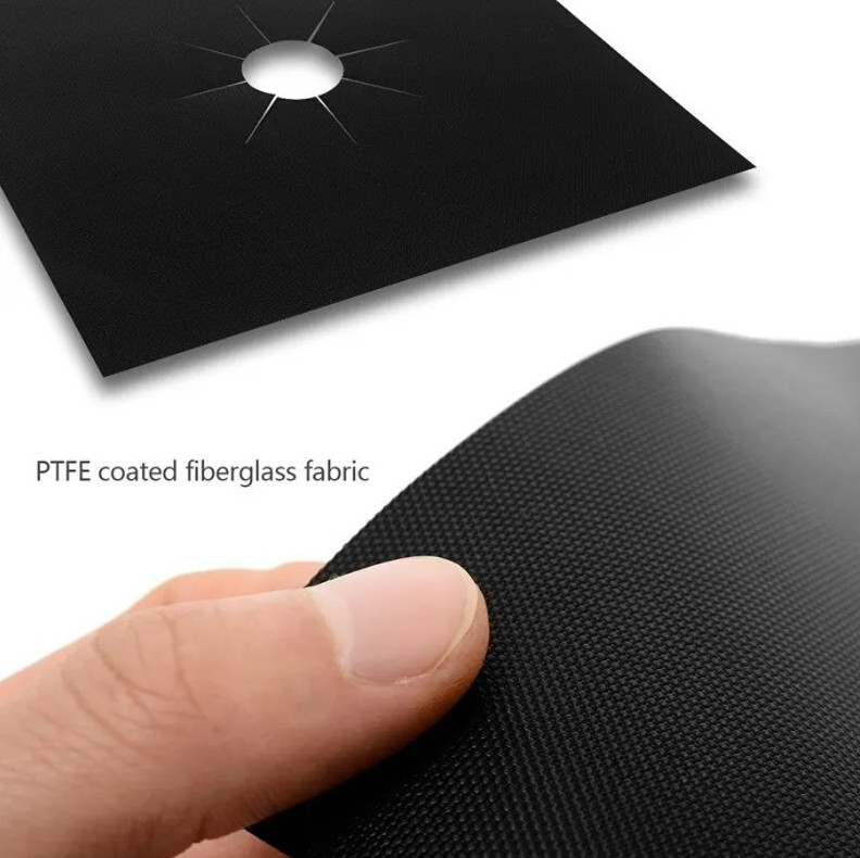 4pcs Gas Stove Protector Pads – Reusable Non-Stick Liner for Kitchen Cookware
