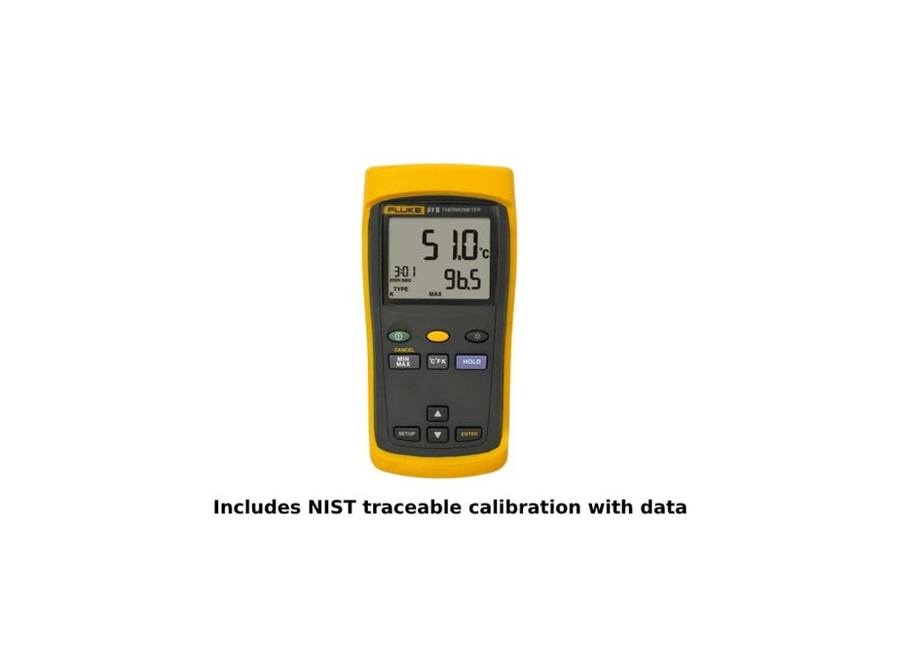 Fluke 51-2 CAL - Handheld Single Input Digital Thermometer (Includes NIST