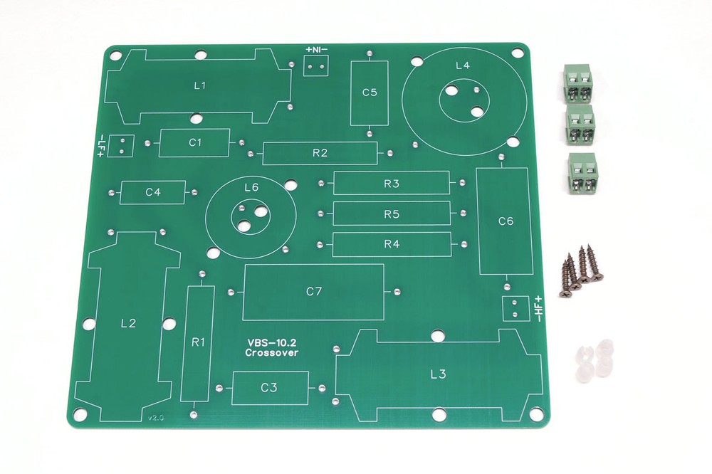 Crossover PCB for the VBS-10.2 DIY speaker design - PCB Board Kit