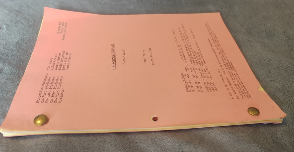 Crossing Jordan "After Dark" Tv Show Script Original S4 E1