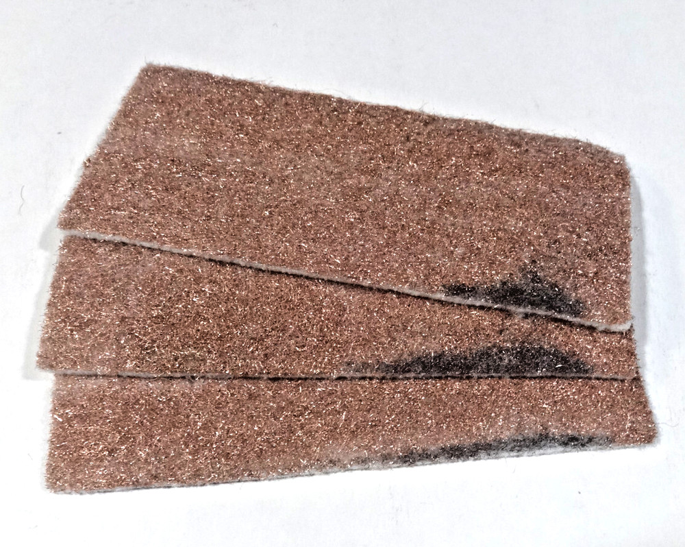 Bronze Wool Polishing Pad Grade Medium 4" x 9"