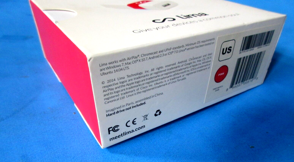 Lima Smart Cloud Sharing USB Pink Device Kit w/Earphones
