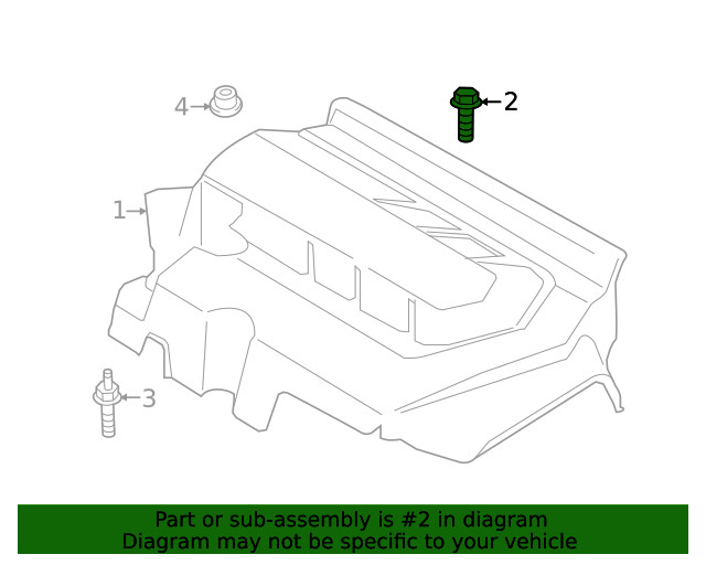 Genuine Ford Engine Cover Bolt W714962S442