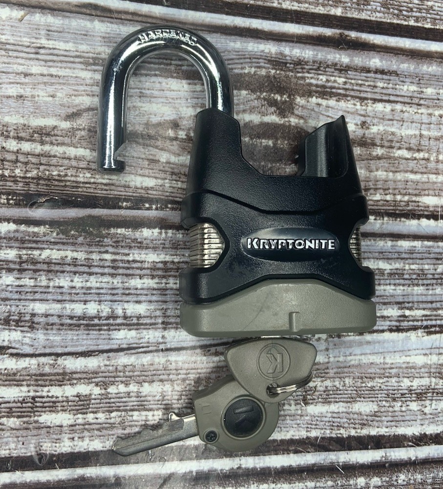 Kryptonite 6' x 12mm Double Loop Cable & Padlock Bicycle Lock With 2 Keys