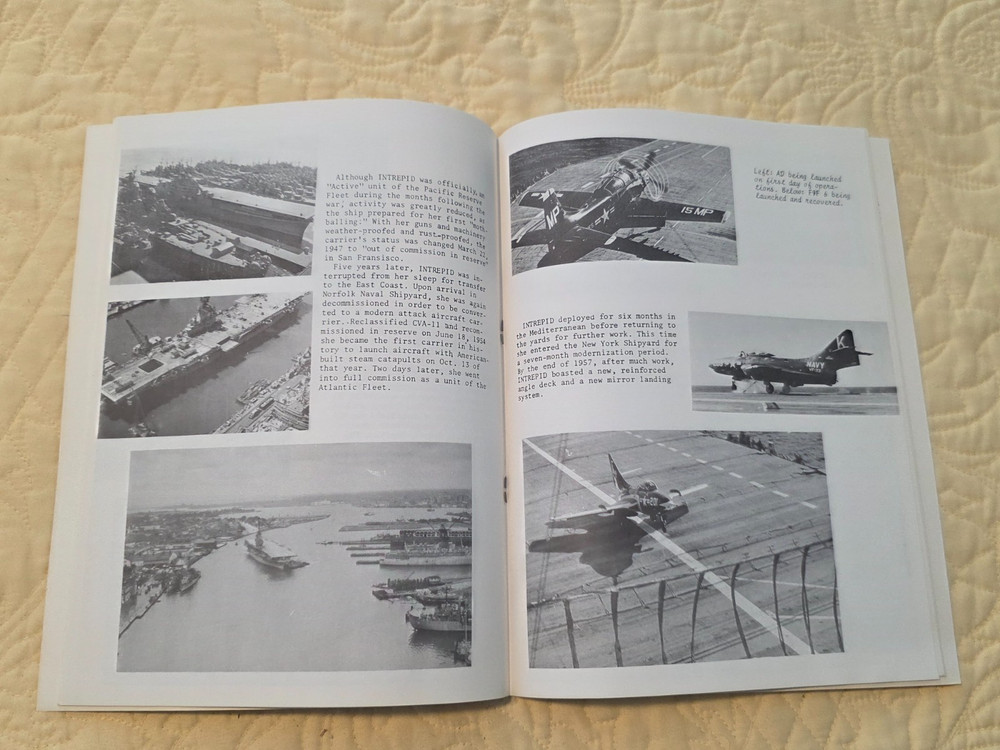 USS Intrepid (CVs-11) Decommissioning Program, 30 Year Pamphlet, Patch & Invite