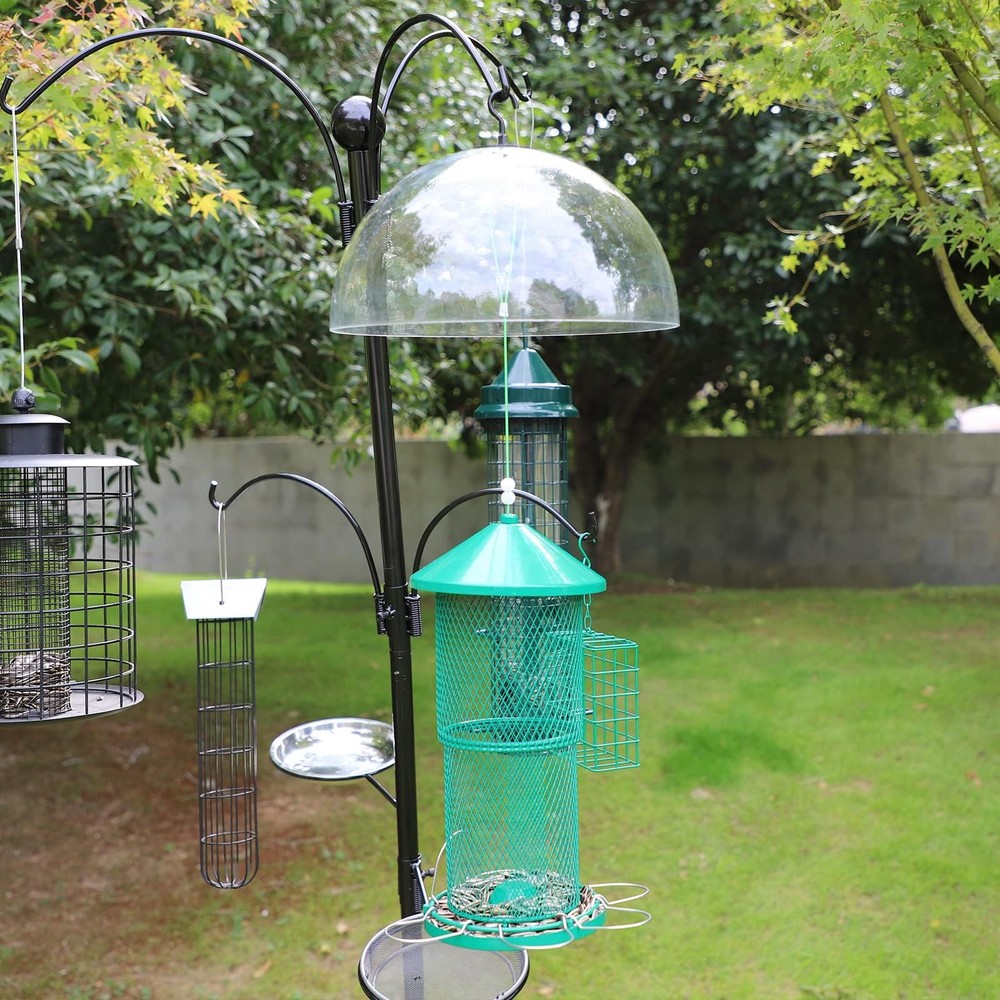 PFNRTH Squirrel Baffle for Shepherp's Hook, Or Clear