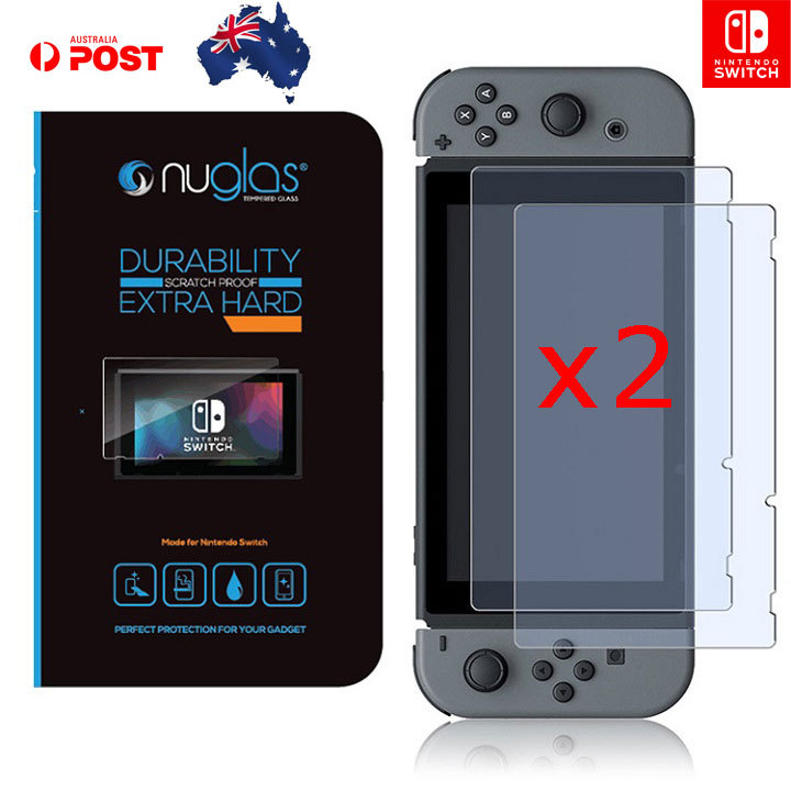 New Nintendo Switch Screen Protector Genuine Nuglas Tempered Glasses HD Guard