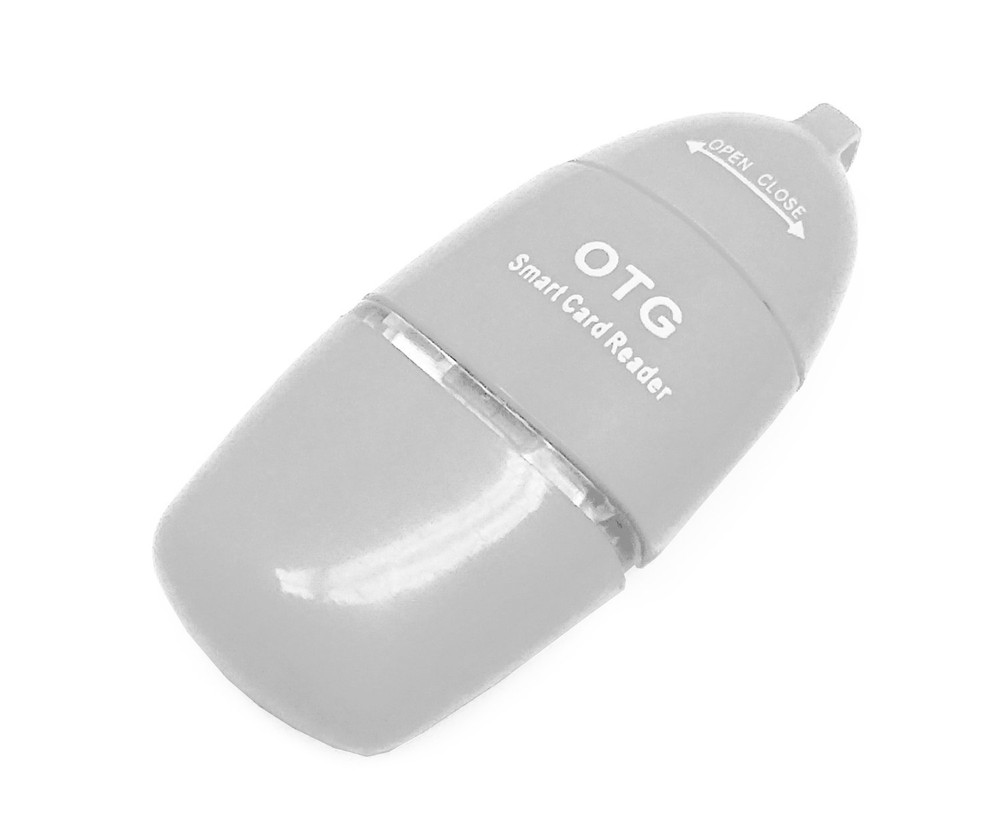 USB OTG Micro SD Card Reader Adapter For Samsung Galaxy S5 S6 Note 5 Edge -WHITE