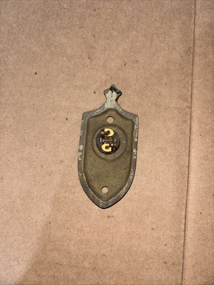 Vintage Solid brass doorbell button
