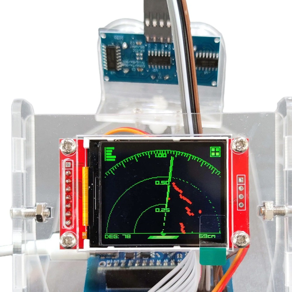 Mini Ultrasonic Radar & 1M Motor Range Program Education for Arduino Starter Kit