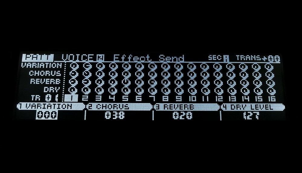 Yamaha RM1X Custom LUX (Negative) LED Display !