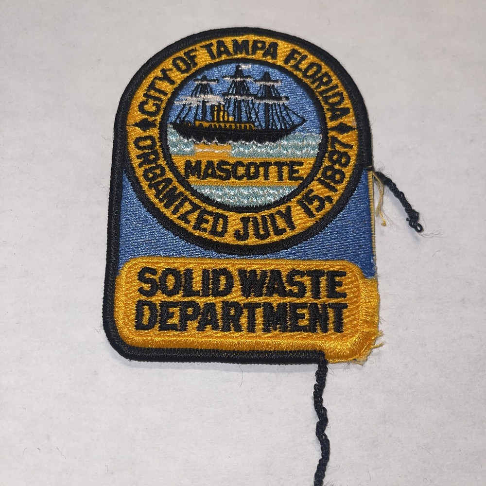 Rare Tampa Florida solid waste department salesman sample￼ patch obsolete #3