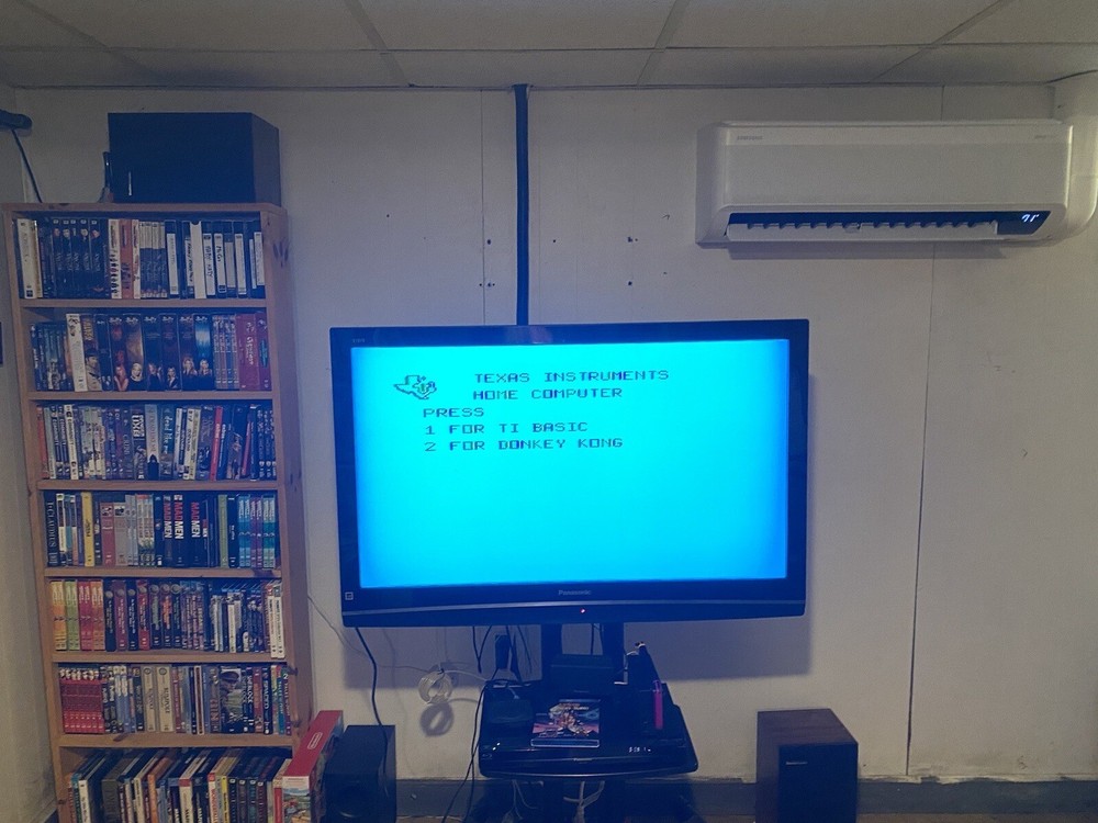 TI 99 4 Computer Bundle Texas Instruments Tested Working Includes Adaptor Games