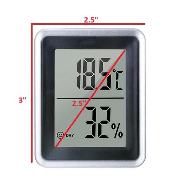 LABO Muli-Functional Digital Thermometer Hygrometer Large Display Digital Hygrom