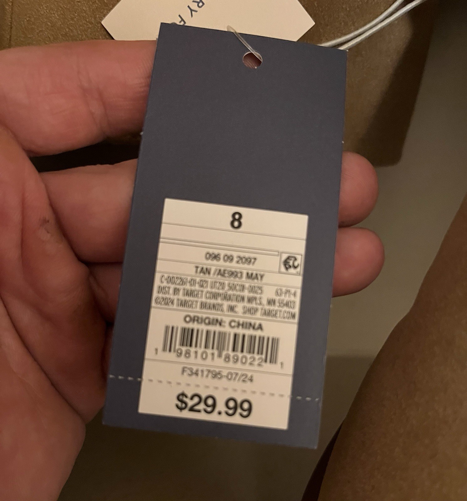 Universal Thread May Faux Suede Booties Tan Size 8 Women