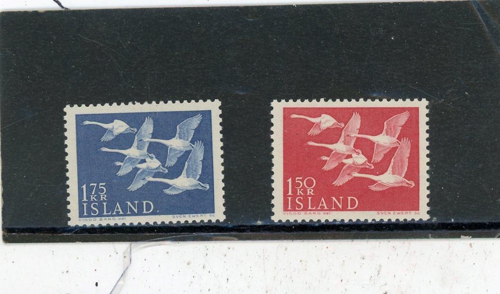 Iceland 1956 Scott# 298-9 Mint NH