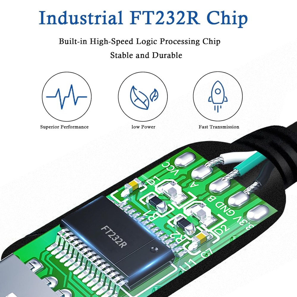 USB to DMX Interface Adapter Cable with FT232RNL Chip Support...