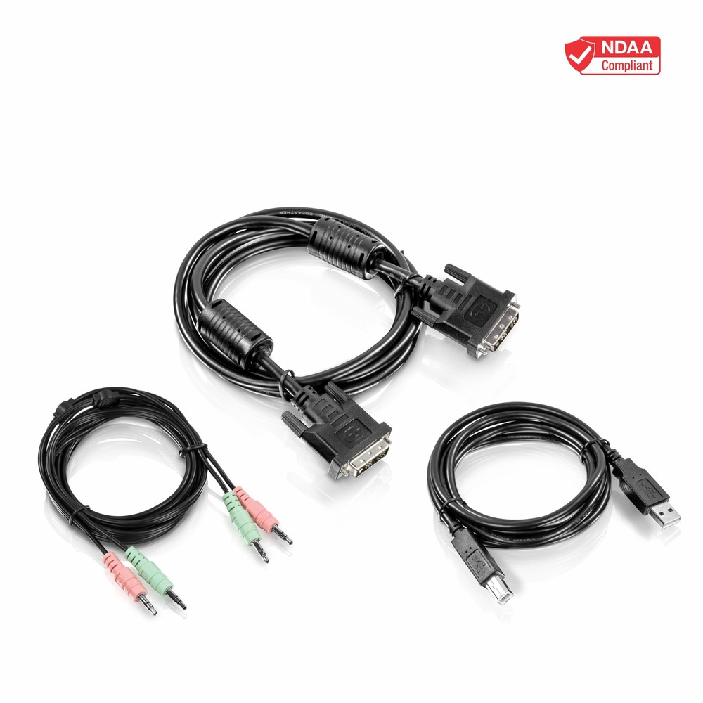 TRENDnet TK-CD15 15 ft. DVI-I, USB,and Audio KVM Cable Kit