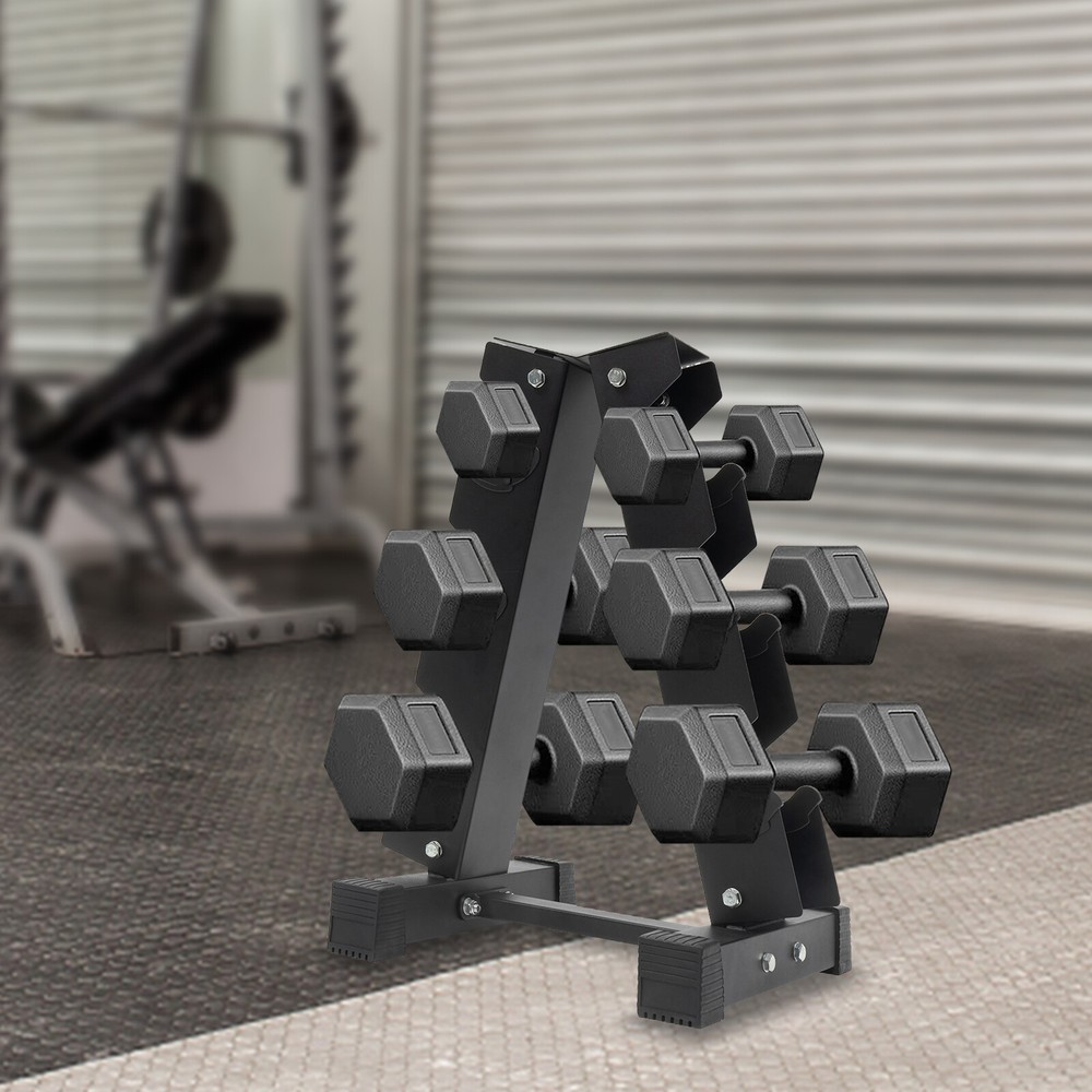 Durable Dumbbell Rack Storage Stand for Home Gym - Space Saving Design