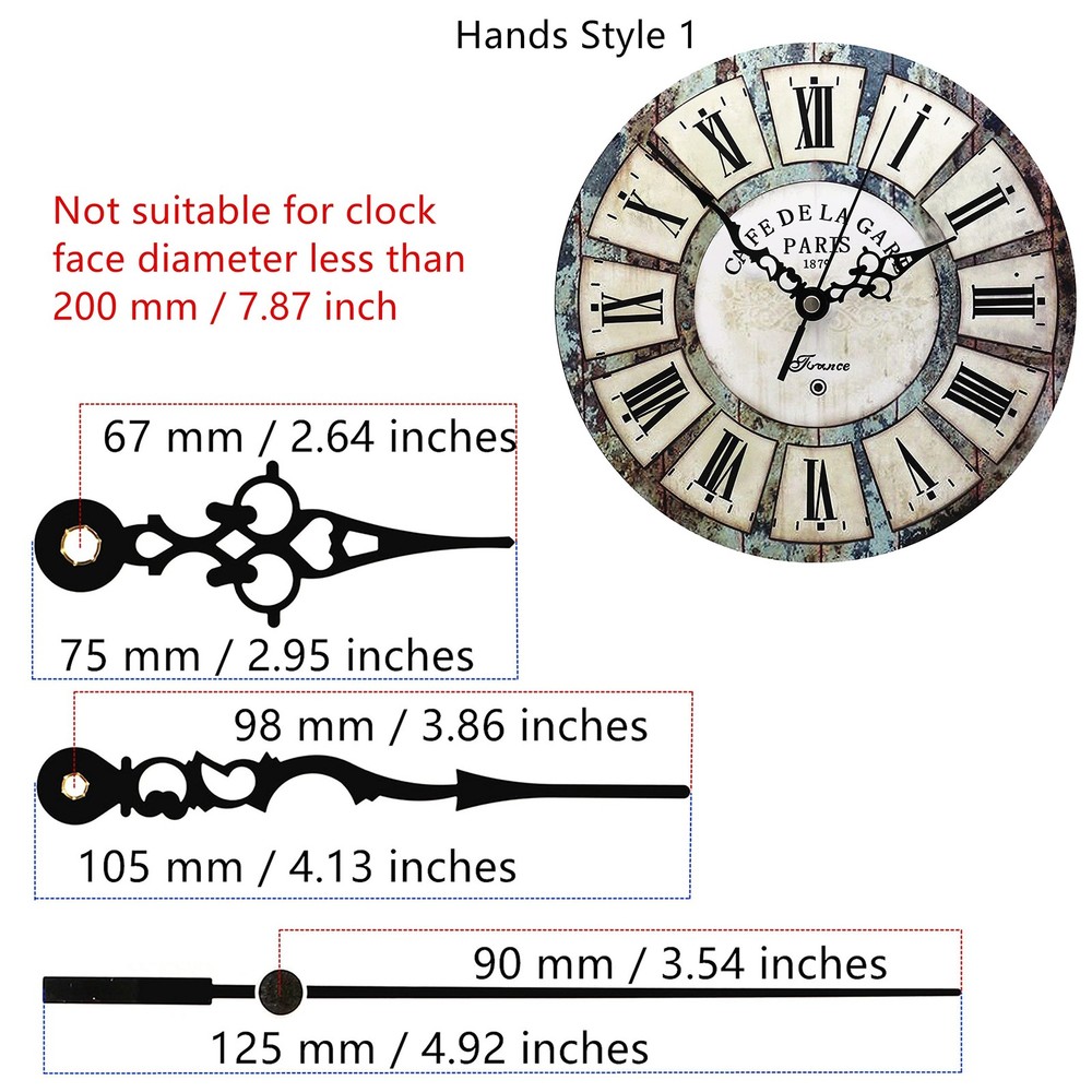 Quartz Clock Movement Continuous Sweep 4.5mm Shaft Replacement