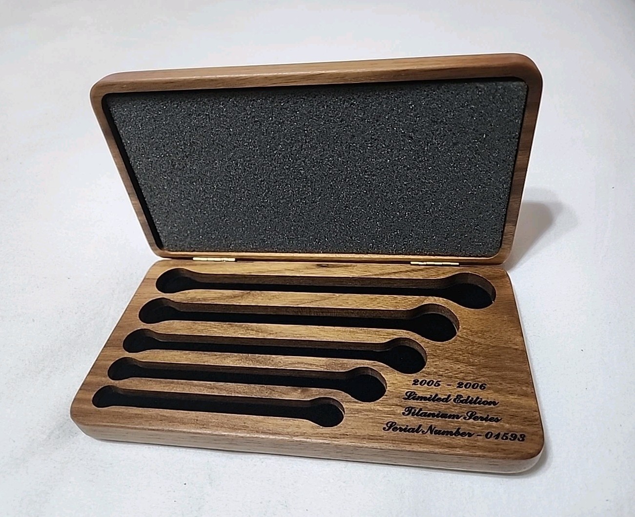 Craftsman Limited Edition Titanium Wrench Set Wooden Case *case Only*