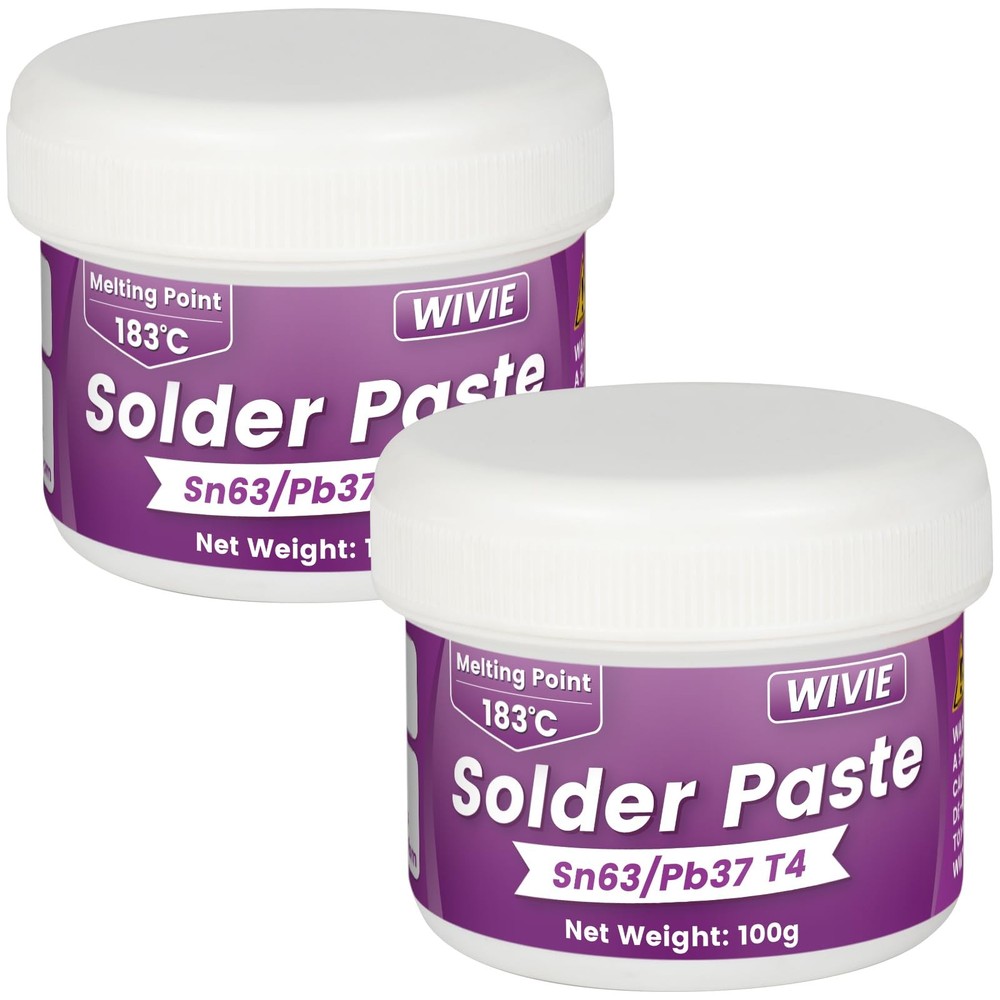 Sn63/Pb37 Solder Paste, T4 Particle, 183°C Melting Point for Electronics...