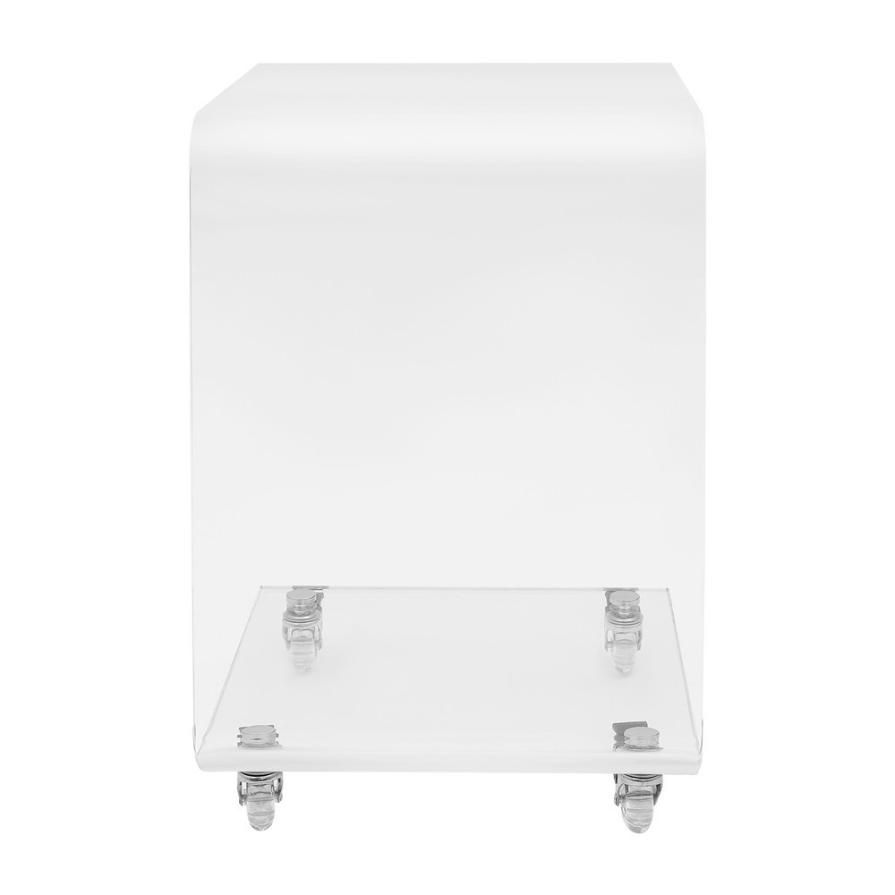 C-Shaped Side Table, Acrylic End Table, Couch Side Table US