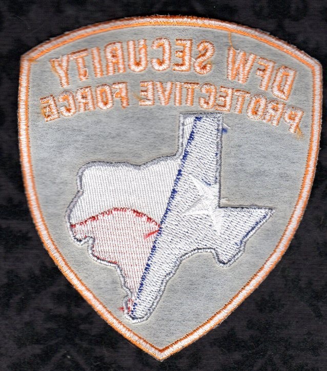 DFW Security Protective Force Shoulder Patch - Dallas Forth Worth Texas