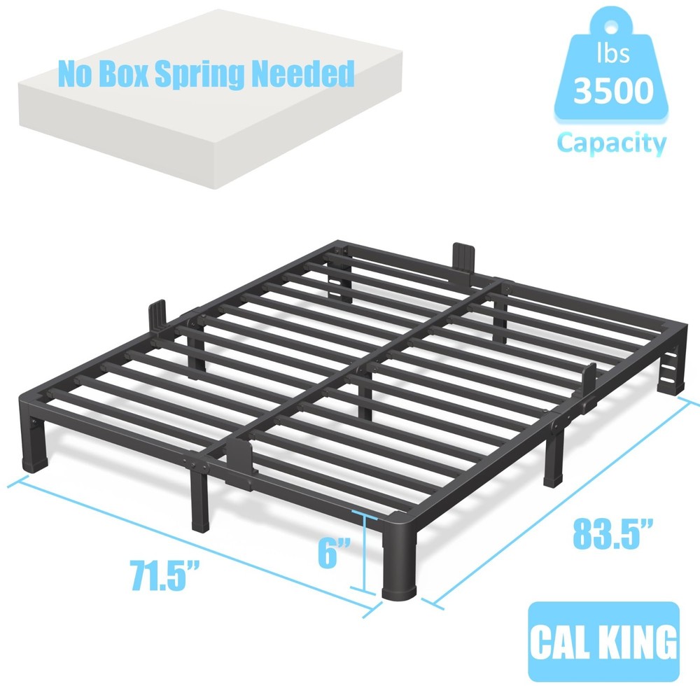 FUIOBYVV 12 Inch Full Metal Platform Bed Frame