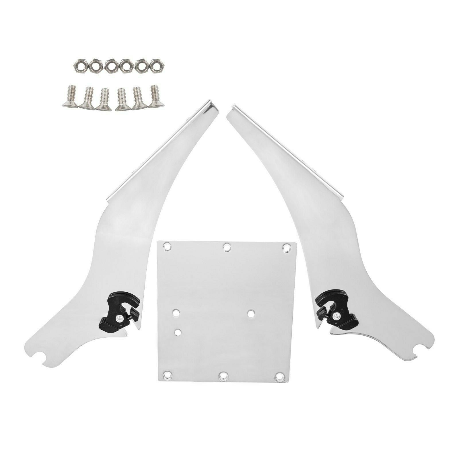 Two Up Tour Pack Pak Trunk Mount Rack For Harley Street Glide Road King 97-08