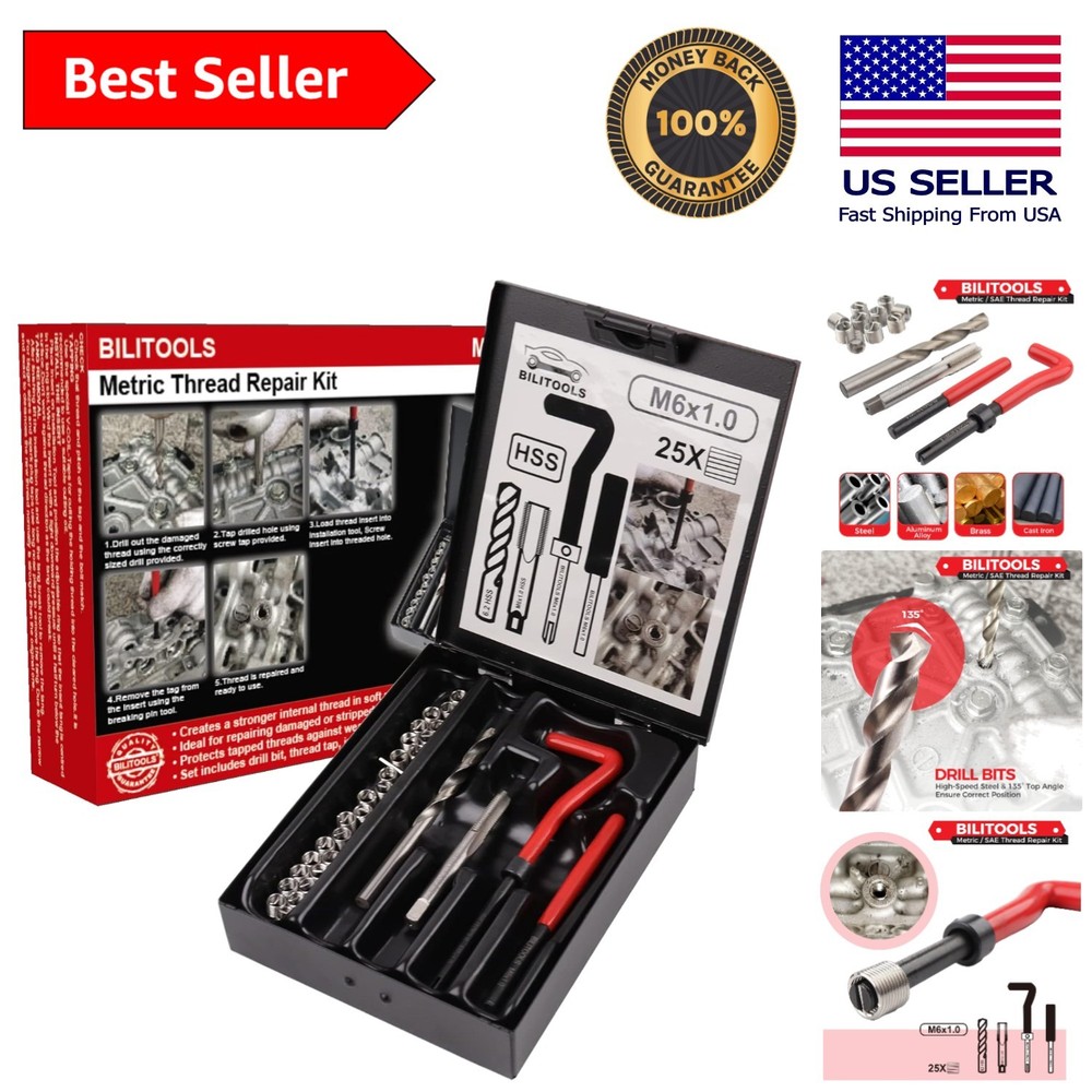 Comprehensive M6x1.0 Thread Repair Kit: Everything You Need for Stronger Threads